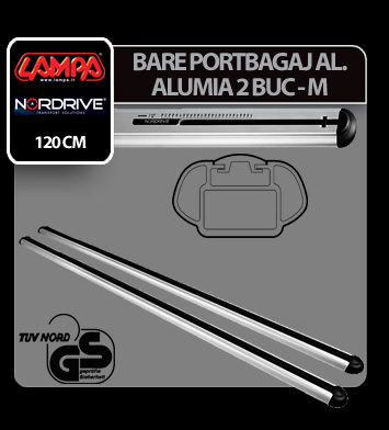 Alumia aluminium csomagtartórúd szett, 2 db - M - 120 cm thumb