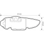 Silenzio, pereche de bare portbagaj din aluminiu - S - 108 cm