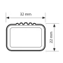 Quadra, pair of steel roof bars - L - 127 cm