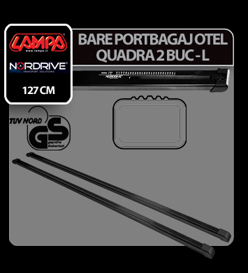 Quadra, pair of steel roof bars - L - 127 cm thumb