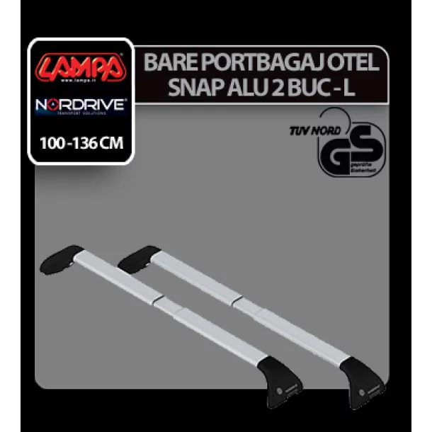 Snap Alu aluminium teleszkópos rúd szett, 2 db - L - 100÷136 cm