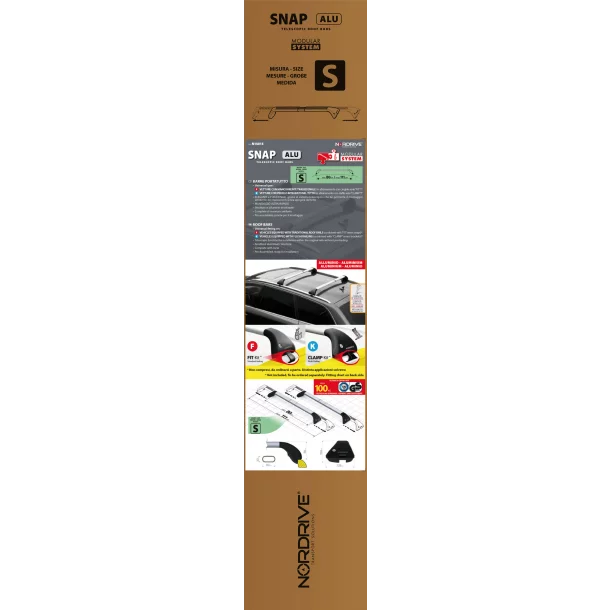 Snap Alu  aluminium teleszkópos rúd szett, 2 db - S - 80-111 cm