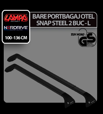 Snap-Steel, pair of telescopic steel roof bars - L - 100÷136 cm thumb