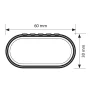 Snap Steel, pereche de bare telescopice portbagaj din otel - S - 80-111 cm