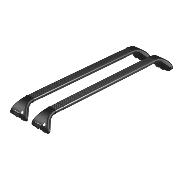 Snap Steel, pereche de bare telescopice portbagaj din otel - S - 80-111 cm