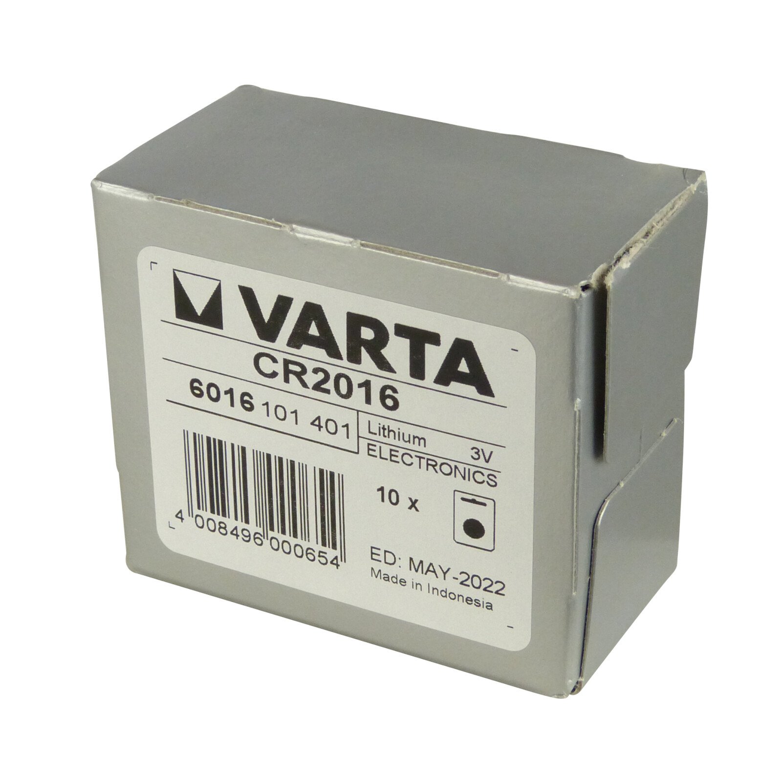 CR2016 lithium battery 3V 90mAh 1pcs Varta thumb