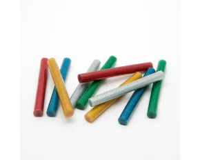 Hot glue stick - 11 mm - colorful, glittering