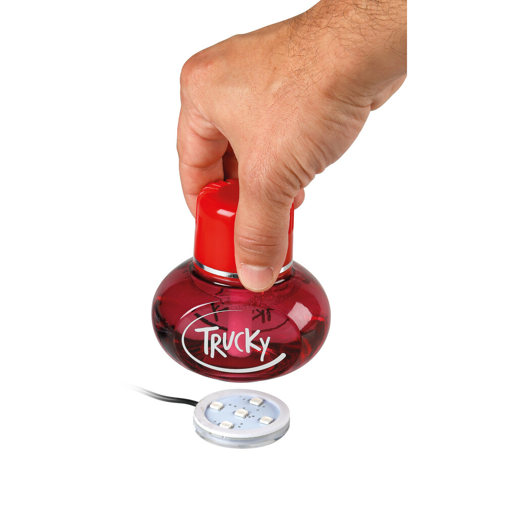 Baza de iluminare LED pentru odorizanti Trucky, alimentare prin USB, 7 culori cu dimmer thumb