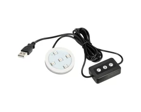 Baza de iluminare LED pentru odorizanti Trucky, alimentare prin USB, 7 culori cu dimmer