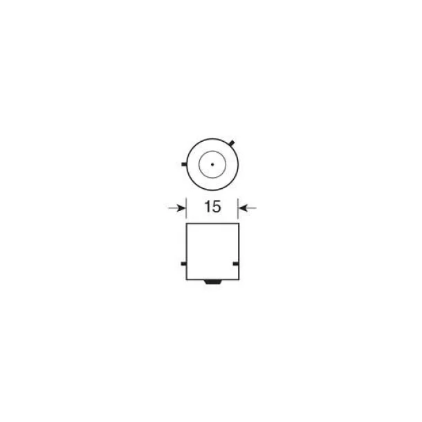 12V - PY21W - 21W Direction yellow BAU15s 1pcs Lucas