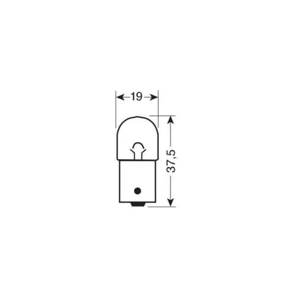 Bec 12V - R10W - 10W Pozitie soclu metal BA15s 1buc Lucas