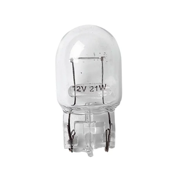 Bec 12V - W21W - 21W Frana, semnaliz, ceata soclu sticla W3x16d 2buc Lampa