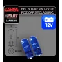 12V-os 5W-os üvegfejes Blu-Xe helyzetjelző ízzó W2,1x9,5d - 2 db