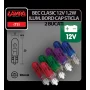 Bec clasic 12V 1,2W iluminat bord cap sticla T5 W2x4,6d 2buc - Violet