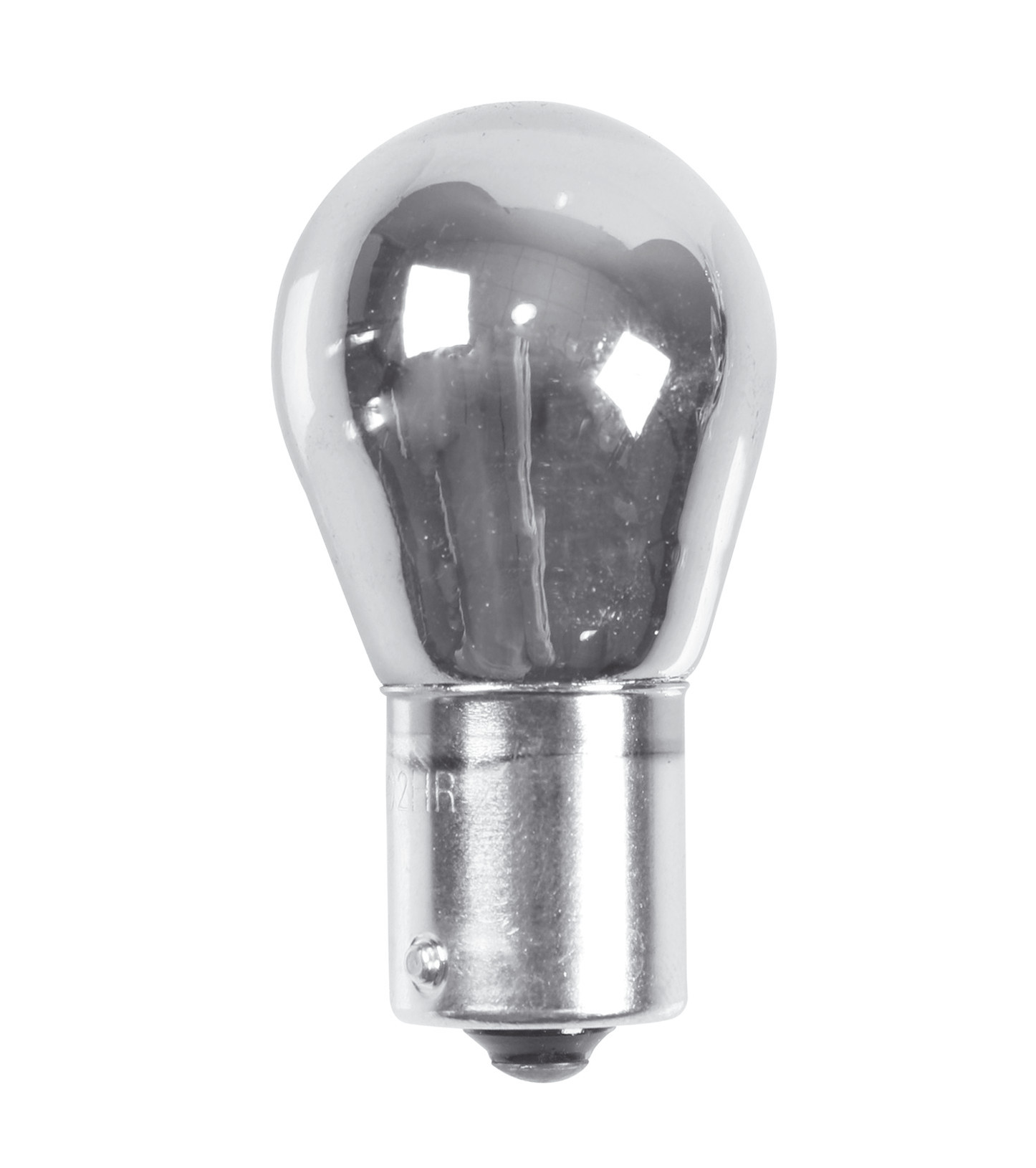 Spare bulb 12V 21W BA15s sim single filament lamp 2pcs - Chrome/White thumb