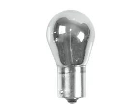 Spare bulb 12V 21W BA15s sim single filament lamp 2pcs - Chrome/White