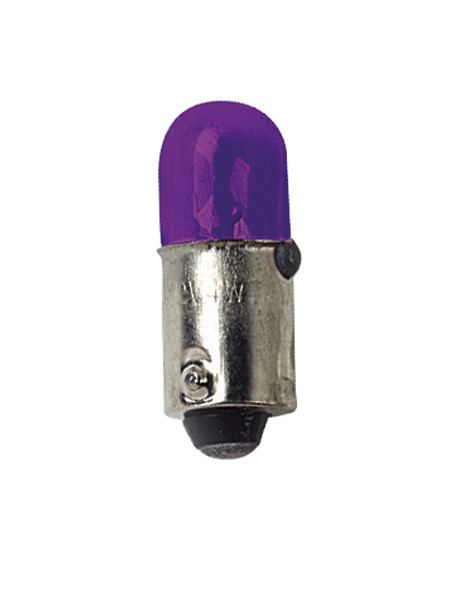 12V Micro lamp - (T4W) - 4W - BA9s - 2 pcs - D/Blister - Purple thumb
