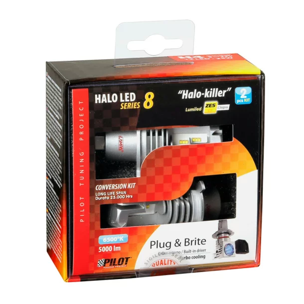 Bec Halo Led Serie 8 Halo Killer H4 25W P43t 9/32v 2buc