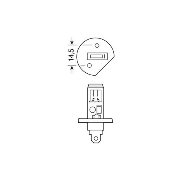 Izzó halogén 12V - H1 - 55W Original Line P14,5s 1db Osram