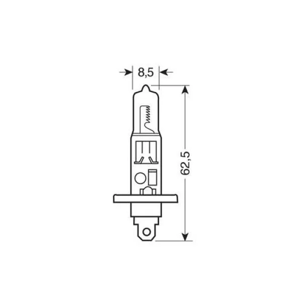 Bec halogen 12V - H1 - 55W Original Line P14,5s 1buc Osram