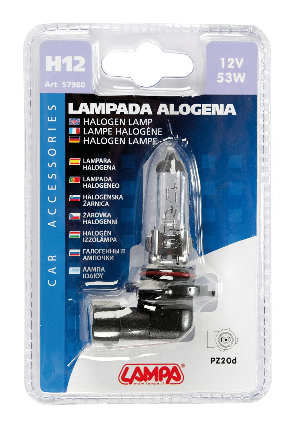 Lampa 12V classic bulb - H12 - 53W - PZ20d - 1pcs thumb