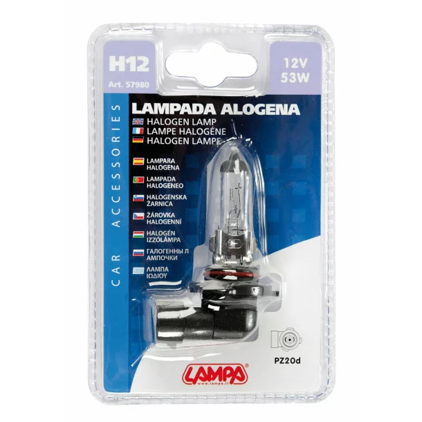 Lampa 12V classic bulb - H12 - 53W - PZ20d - 1pcs