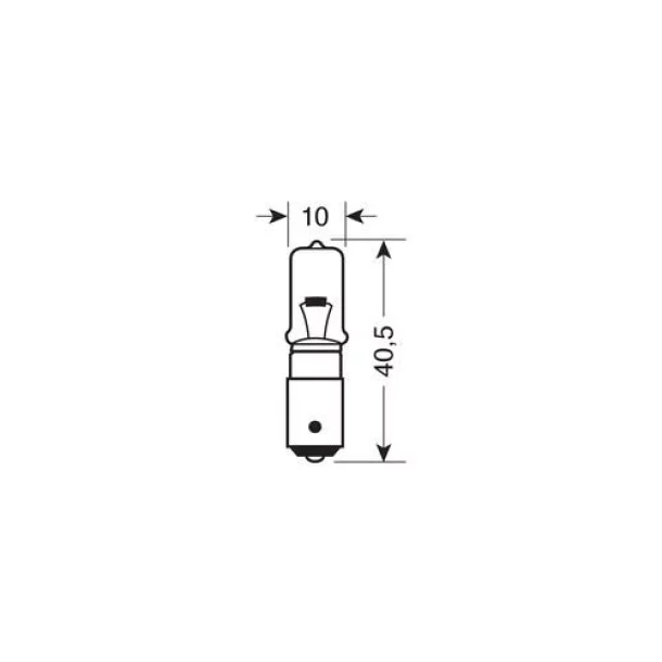 Bec halogen 12V - H21W - 21W soclu metal asimetric BAY9s 1buc Narva