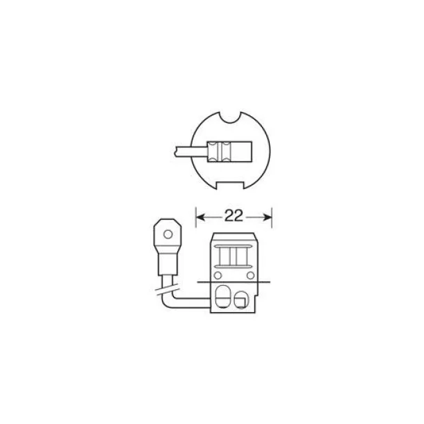 12V - H3 - 55W - PK22s 1pcs Narva