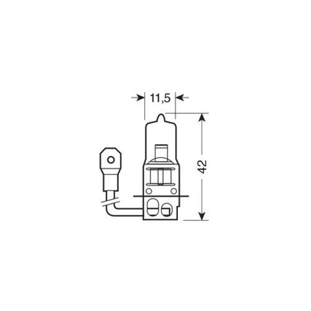 12V - H3 - 55W - PK22s 1pcs Narva