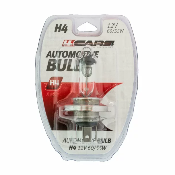 Bec halogen 12V - H4 - 60/55W - P43t 1buc blister 4Cars