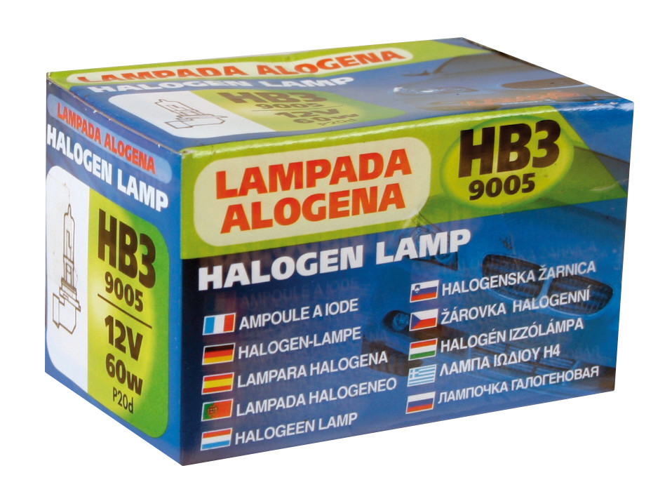 Izzó halogén 12V - HB3 9005 - 60W - P20d 1db Lampa thumb