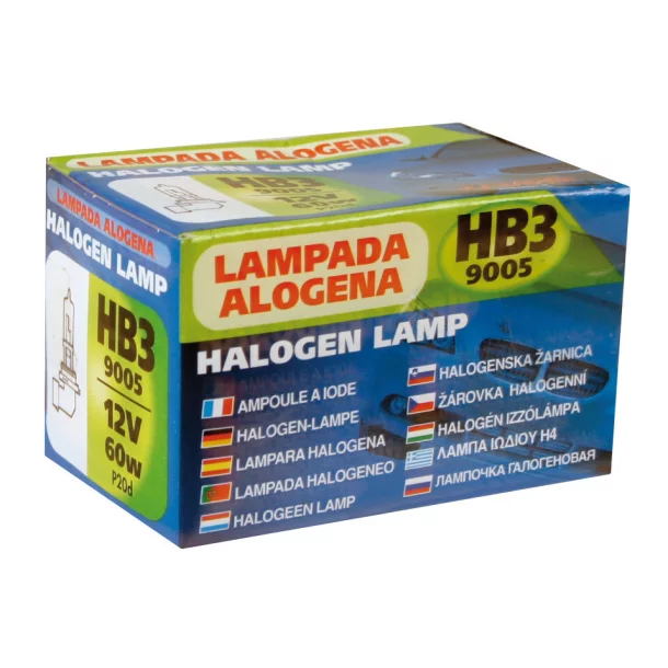 Izzó halogén 12V - HB3 9005 - 60W - P20d 1db Lampa