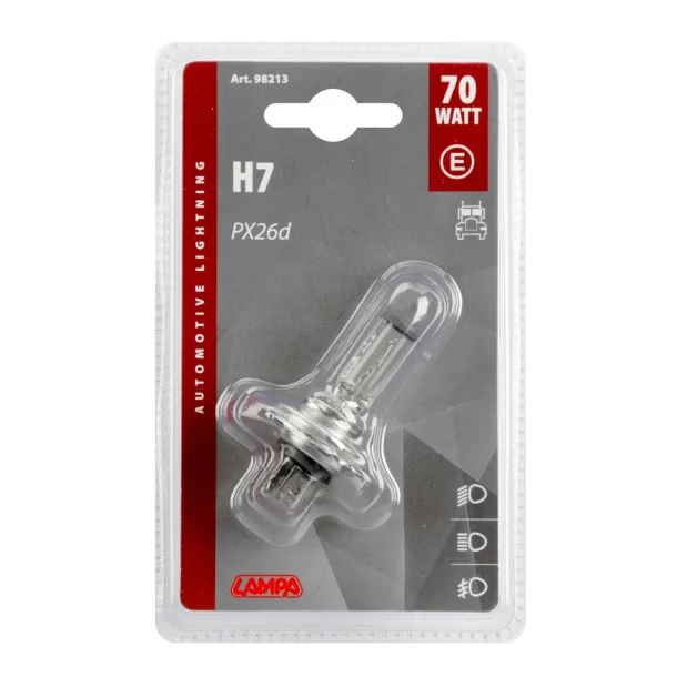 Izzó halogén 24V - H7 - 70W - PX26d 1db Lampa - Blister