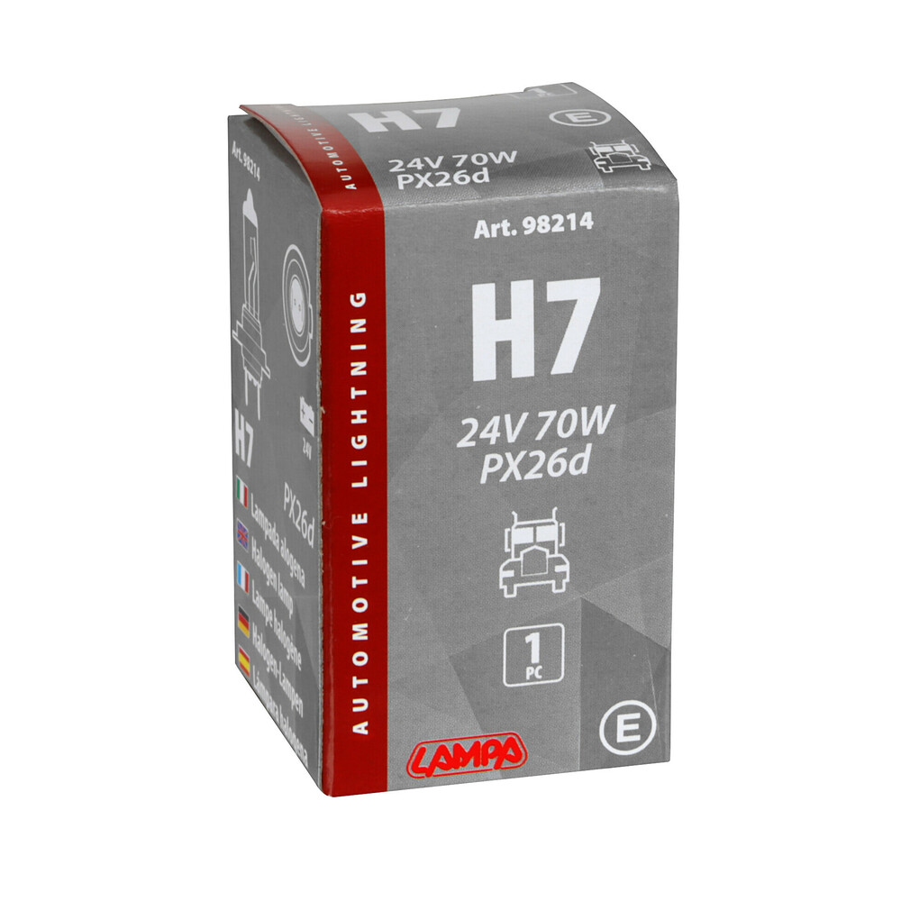 Izzó halogén 24V - H7 - 70W - PX26d 1db Lampa - Doboz thumb