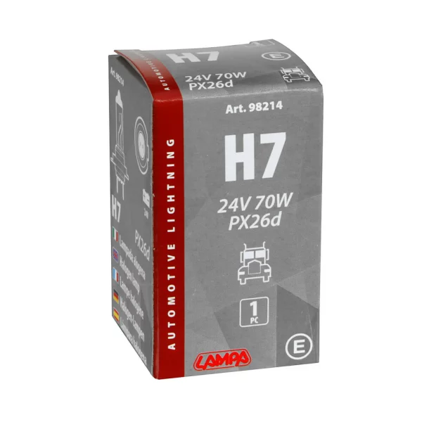 Izzó halogén 24V - H7 - 70W - PX26d 1db Lampa - Doboz
