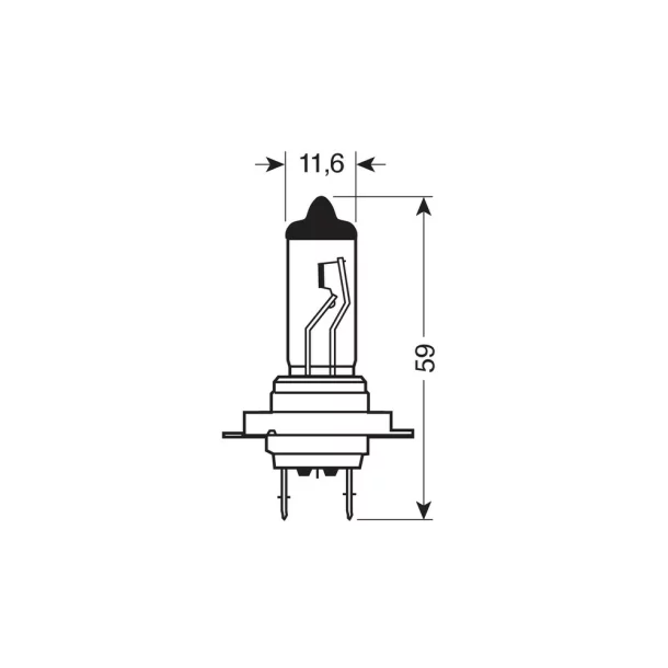 Bec halogen 24V - H7 - 70W - PX26d 1buc Lampa - Cutie