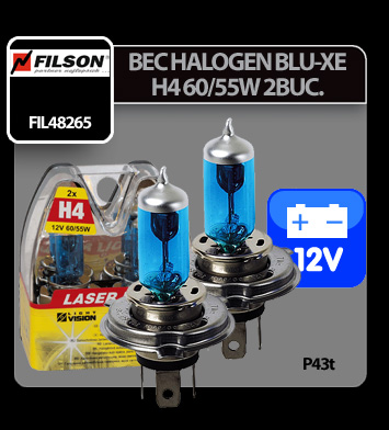 Blu-Xe halogén égő H4 P43t 12V 60/55W Filson - 2db thumb