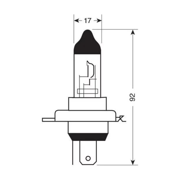 12V Blu-Xe halogen lamp H4 60/55W P43t Filson - 2pcs