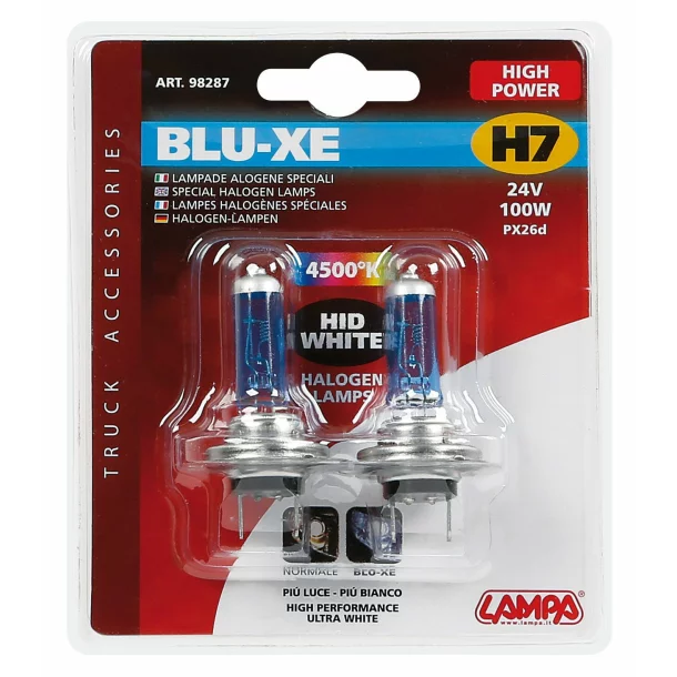 Bec halogen Blu-Xe  H7 100W PX26d 24V 2buc