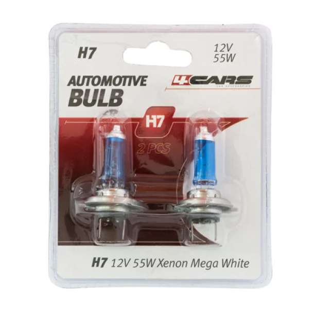 Bec halogen Blu-Xe  H7 55W PX26d 12V 2buc 4Cars