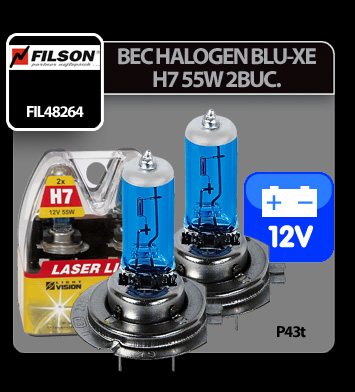 Blu-Xe halogén égő H7 PX26d 12V 55W Filson - 2db thumb