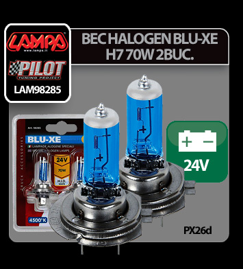 Bec halogen Blu-Xe  H7 70W PX26d 24V 2buc thumb