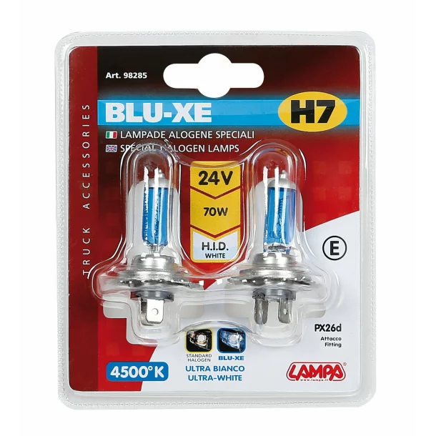 24V Blu-Xe halogen lamp - H7 - 70W - PX26d - 2 pcs