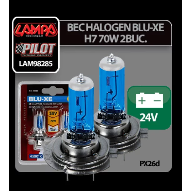 Blu-Xe halogén H7 - es égő PX26d 24V-os 70w-os - 2 darab