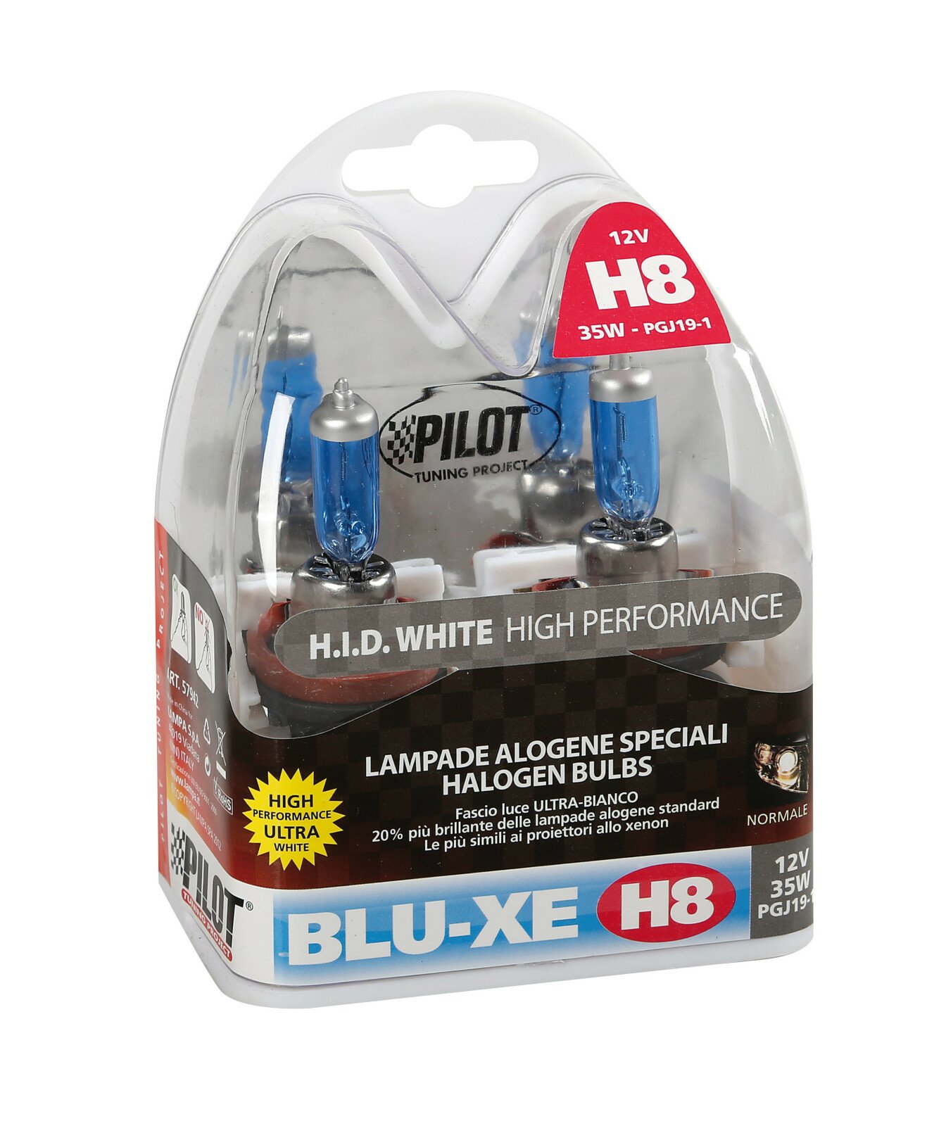 Blu-Xe halogén H8-as égő PGJ19-1 12V-os 35W-os 2db thumb
