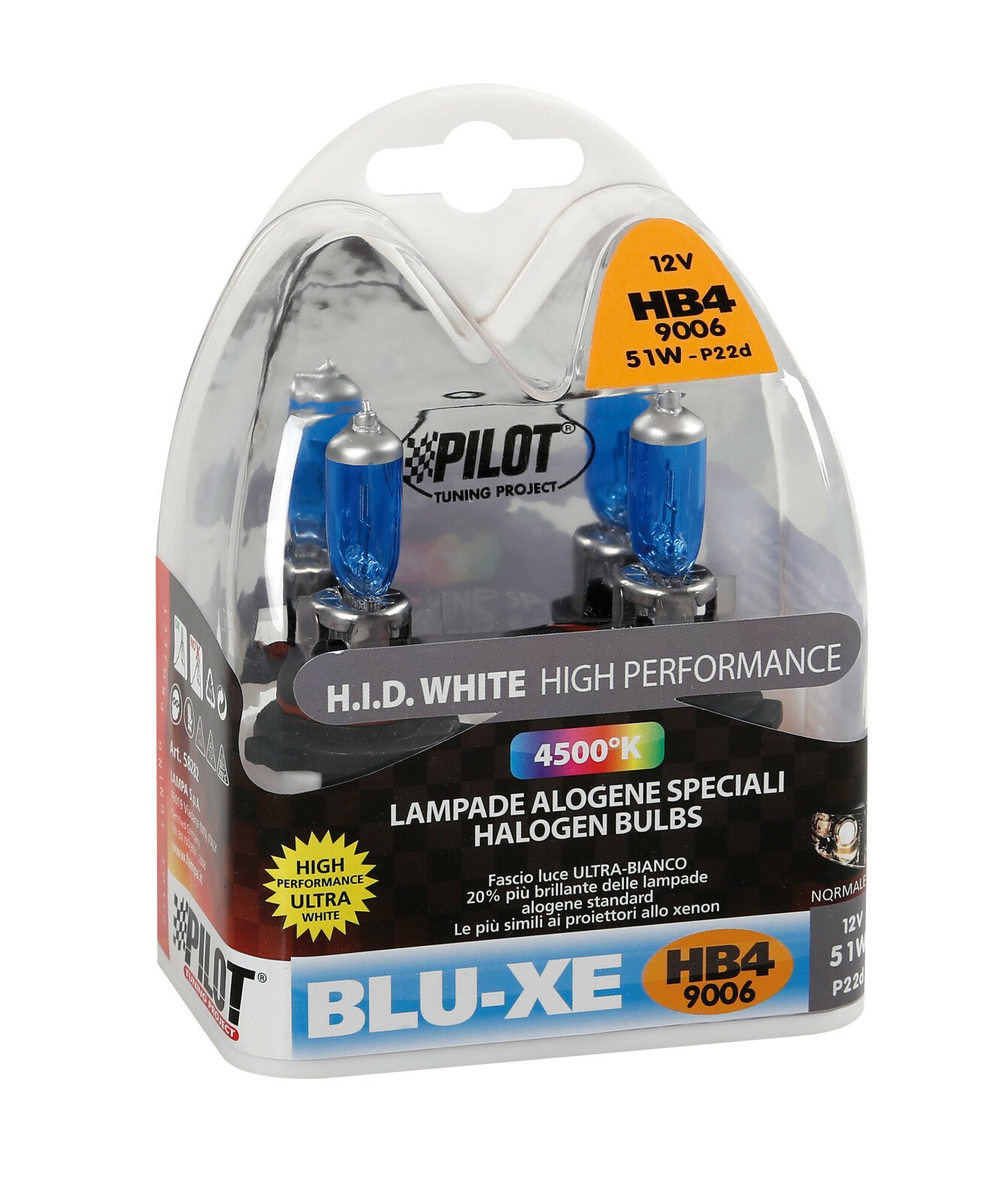 12V Blu-Xe halogen lamp - HB4 9006 - 51W - P22d - 2 pcs thumb