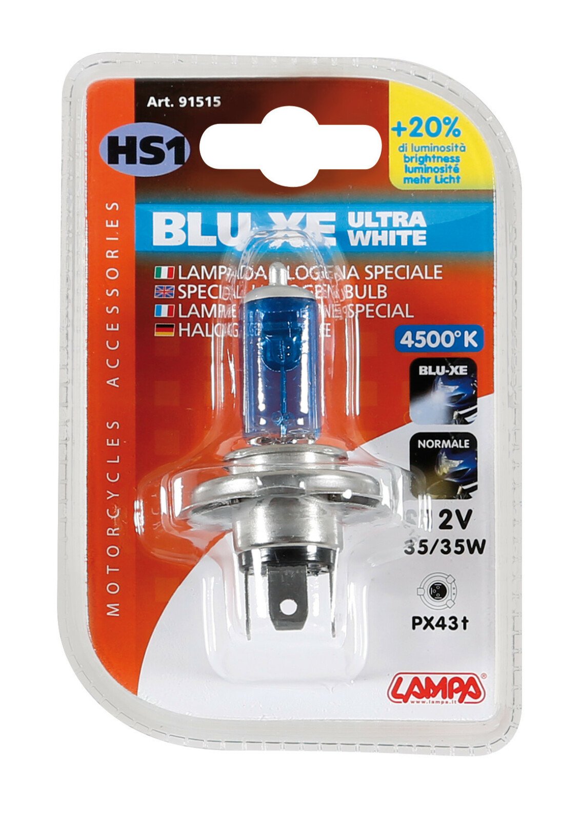 12V Blu-Xe halogen lamp - HS1 35/35W PX43t 1pcs thumb