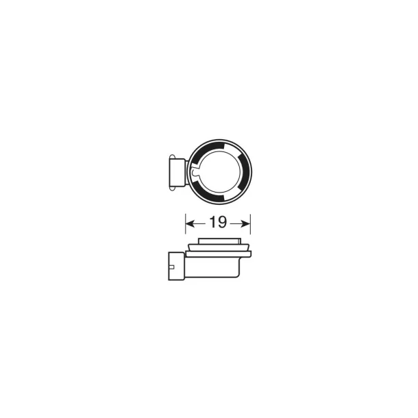 Bec halogen H11 55W PGJ19-2 12V Original Line 1buc Osram