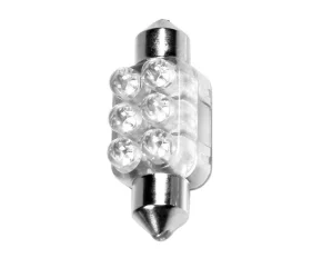 Led izzó 12V - 13x35mm - 6LED Sofitta SV8,5-8 1db - Fehér