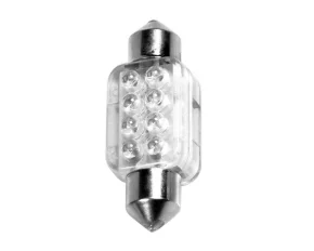 Bec LED 12V - 13x35mm - 8LED Sofit SV8,5-8 1buc - Albastru